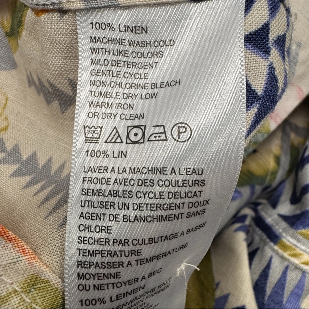 Tommy Bahama & Pendleton Aloha Harding Breezer Long-Sleeve Linen Shirt Size XL - Picture 8 of 12
